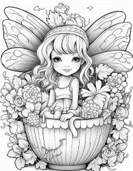 Sevimli Peri Boyama Kitabı