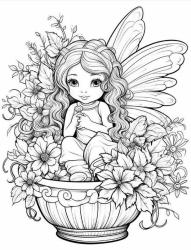 Sevimli Peri Boyama Kitabı