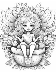 Sevimli Peri Boyama Kitabı