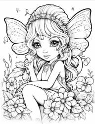 Sevimli Peri Boyama Kitabı