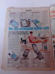 Milliyet TeknoÇağ Gazetesi - 28 Mayıs 2003 - Türkiye'nin E Devlet Rehberi - Gözünüz Compex'te Olsun - Avuç İçinin Sihirli Dünyası - Net'ten Telefon Görüşmesi - Ücretsiz Yazılımlar - Yazılıma Lisans Barışı