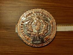 KARA HARP OKULU ASKERİ BAKIR TABAK - PLAKET  - ROZET - MADALYON NADİR ÇIKAR B9409