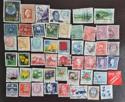 Efemera - 50 ADET İSKANDİNAV PUL LOTU, YABANCI ÜLKE POSTA PULLARI, NADİR PUL KOLEKSİYONU - kitantik - kitaLog