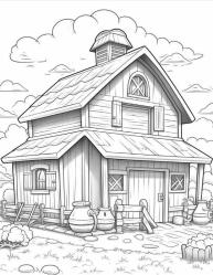 Çiftlik Boyama Kitabı (100 TAM Sayfa Boyama)