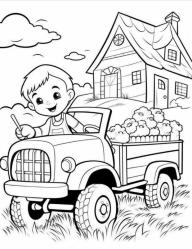 Çiftlik Boyama Kitabı (100 TAM Sayfa Boyama)