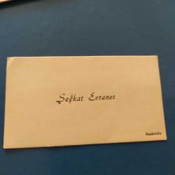 KT6-----ŞEVKAT EVRENER KARTVİZİT