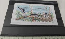 1990 ORTA DÖNEM HİNT OKYANUSU NOEL ADASI NADİR KUŞLAR BLOK MNH ORİJİNAL H1N1T ÇOK NADİR