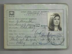 Efemera - ATATÜRK RESİMLİ 1970 DEVLET GÜZEL SANATLAR AKADEMİSİ KİMLİK KARTI... - kitantik - kitaLog