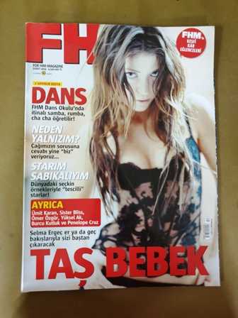 FHM Dergisi- Şubat 2004- Selma Ergeç- Ömer Özgür- Ümit Karan- Çağrı Zincibi- Neden Yalnızım- Kar Eğlenceleri- Oyun Dünyası- Dansım geldi- Starım sabıkalıyım