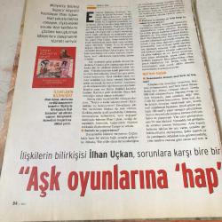 Efemera - Aşk oyunlarına hap çözümler  sunuyorum ilhan uçkan   haber   sayfası 14*20 ebat - kitantik - kitaLog