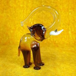 VINTAGE  MURANO EL YAPIMI CAM FİL BİBLO