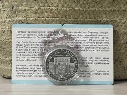 Darphane 550. yıldönümü Darphane Sertifikalı Gümüş Hatıra Para - Çil kondisyon