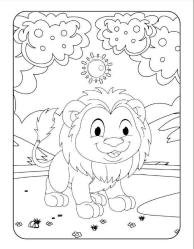 Sevimli Hayvanlar Boyama Kitabı