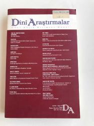 Dini Araştırmalar Cilt: 8 Sayı: 22