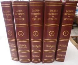 Şakaik-ı Nu'maniyye ve Zeyilleri 5 Cilt Takım / Hadaiku'ş Şakaik ,Vekayiü'l Fudala I, Vekayiü'l Fudala II - III, Hadaiku'l Hakaik fi Tekmileti'ş Şakaik, Tekmiletü'ş Şakaik fi Hakk-ı Ehli'l Hakaik