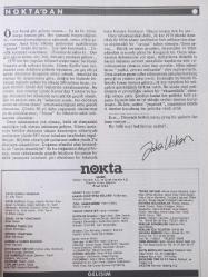 Nokta Dergisi - 7 Ağustos 1988 - Spreyle gelen ölüm - Askeriye şehir dışına taşınıyor - ANAP'ın en büyük kozu - Türkan Şerbetçi - Şeyh Nazım'ın Alman mollaları - Parasız özel okul sahibi olmak - Enver Altaylı - Bir banker kurnazlığı - Geleceği gören kadın - İznik'te turizm skandalı - Afrodizyaklar - Atletizmde Japon mucizesi - Sophie Marceau - Perestroika ne alemde? -