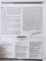 Nokta Dergisi - 3 Temmuz 1988 - Cinsel yaşam 20 yıl daha uzuyor - Mehmet Eymür - Ecevit'in suikast değerlendirmesi - ANAP'ta son durum - Orduda modernizasyon - İsveç'te PKK'ya özel dedektif - Stalin'in romanı - Gullit'in ülkesi Surinam - New York'taki Atina - Yaşlılıkta seks başkadır - Batı gençliği yuvaya dönüyor - İnsan dokuna dokuna - Wimbledon teniste son kort -