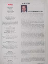 Nokta Dergisi - 6-12 Aralık 1992 - ANAP'ta değişim kavgası - Moskova'da kongre kavgaları - Ölmeyen aşkın sırrı - Değişik bir objektiften Mesut Yılmaz - Turgut Özal - Politikada Komplo Teorileri - Çok partili, tek görüşlü düzen - Bir zamanlar bir ANAP vardı - Rus Ayısı uyumuyor - Türkiye modeli fazla Avrupai - Kıbrıs'ta zor dönemeç - Küspeden akaryakıt -
