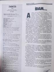 Nokta Dergisi - 27 Mayıs 1990 - Yassıada Yargılanıyor - ANAP'ın istemediği bürokratlar - Boğaz köprülerindeki tehlike - İlginç basın kartları - Deniz Gezmişlerin idamı - Peru Yerlileri - Latin Amerikalı kadın liderler - Sertap Erener - Sınavlara beş kala - Fikret Adil'in yapıtları - Küçük balıklar üzerine - Hep aynı Beşiktaş - Günlerin getirdiği - Neden öfkeleniyoruz -