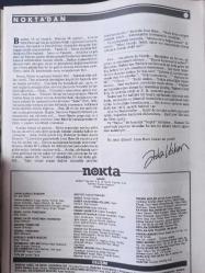 Nokta Dergisi - 20 Mart 1988  - Erlere tecavüz eden Teğmen - Süt şişeleri mikroplu - İzmir'de taksi cinayetleri - Muhsin Yazıcıoğlu - SSCB'de Ermenistan sorunu  - Joan Baez - Güner Kuban - Robot Resimler - Hayvanlarda doğum kontrolü - Baskın Oran - Sinema Günleri - Beyazperdede satanizm -