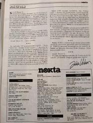 Nokta Dergisi - 20 Ekim 1985 - AIDS tehlikesi - Tüzük tartışması - Süleyman Efendi'nin yurtları - Kur'an yolunda gidiyoruz - Müjde Ar - Voleybolda yeni sezon - Öğrencilerin bekâret sınavı - Lüks restoranlar - Türkan Arıkan - Portekiz seçmeleri - Celal Bayar - Paris'te AIDS'li yaşam - Victor Bender'in öyküsü - Bankacılık Kitabı - Pasteur Enstitüsü'nden açıklama -
