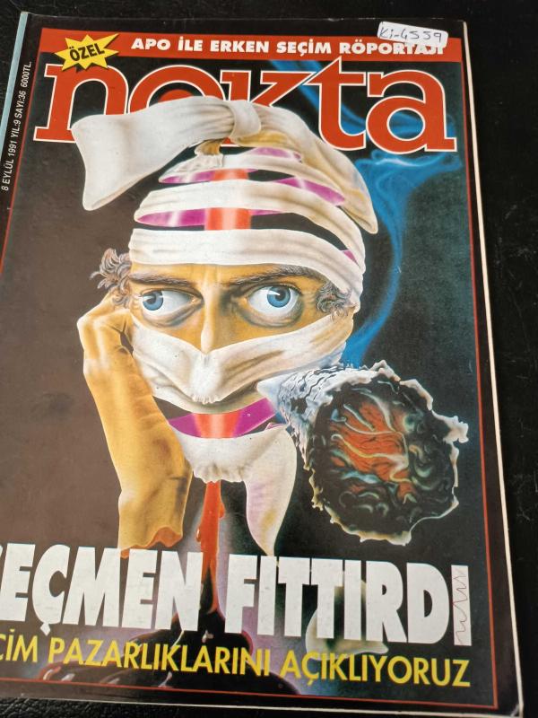 Nokta Dergisi - 8 Eylül 1991 - Seçmen fıttırdı - Erken seçim pazarlıkları - Lojman cinayeti - Ressam kadını yarattı - Gökçeada'da sualtı dansı - TEK'ten Tekkart uygulaması - Patent bankası - Belediye ile Devlet savaşta - Darbe sonrası SSCB - Moskova notla