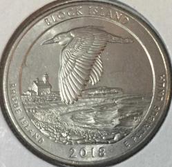 2018.RHODE ISLAND.EYALET ÇEYREK DOLAR.USA