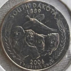 2006.SOUTH DAKOTA   EYALET ÇEYREK DOLAR.USA