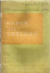 HABER DİLİ SÖZLÜĞÜ - BİLGİTEK SAHAF
