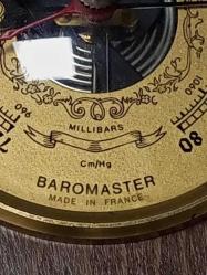 Antika Fransız Ahşap El Oyması Barometre