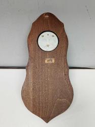 Antika Fransız Ahşap El Oyması Barometre