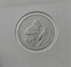 1999 FAO XXI.YÜZYIL GIDA GÜVENLİĞİ İBARELİ ALÜMİNYUM 50.000 LİRA HATIRA PARASI XX1Y3 ÇİL
