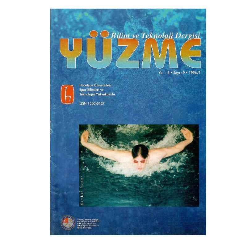 Bilim ve Teknoloji Dergisi - Yüzme Sayı: 9 Yıl 3 - 1996/1