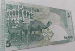 2007 KATAR 5 RİYAL KAĞIT PARA ORİJİNAL ÇİL 362095 NADİRDİR