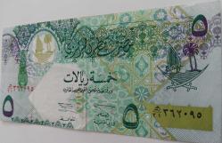 2007 KATAR 5 RİYAL KAĞIT PARA ORİJİNAL ÇİL 362095 NADİRDİR