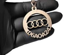 Eskilerden Audi Metal Anahtarlık - Gümüş Renk