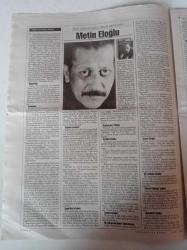 Cumhuriyet Kitap Gazetesi - 11 Eylül 2003 - Türk Şiirinin Bıçkın Hırçın Ağızlı Şairi Metin Eloğlu Fotoğrafı - Asuman Kafaoğlu Büke - Buda'nın Bilgeliği - Aşkın Ve Başkaldırının Şairi Adnan Yücel - Paul Veyne