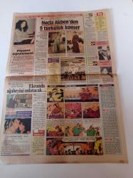 Milliyet Renk Gazetesi - 13 Temmuz 1984 - Banu Alkan Meral Zeren ve Serpil Çakmaklı Fotoğrafı - Barış Manço - Papa Jean Paul'ün Hayatı Film Oluyor