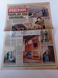 Milliyet Renk Gazetesi - 8 Ağustos 1984- Kenan Kalav Fotoğrafı - Hidiv Kasrı - Av Fotoroman - Salih Güney - Bahar Öztan - Ahmet Özhan