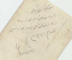 EMİNE'NİN NİKAH FOTOĞRAFI VE AİLESİ ARKASI OSMANLICA YAZILI...