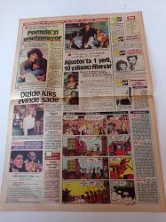 Milliyet Renk Gazetesi - 18 Temmuz 1984 - Gülşen Bubikoğlu Fotoğrafı - Erol Evgin ve Necla Nazır Söylentilere İsyan Ettiler - Adile Naşit - Haldun Dormen - İsveç Kraliyet Ailesinin Türk Fotoğrafçısı Erhan Güner