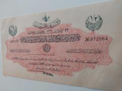 REŞAT YARIM (½) LİRA  22 ARALIK 1331 ORİJİNAL SERIE D 972964 SERİ NOLU OSMANLI KAĞIT PARASI NATURELDİR ÇİLALTI ÇOK ÇOK NADİRDİR PEK ÇIKMAZ