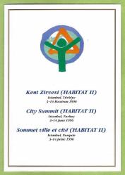 1996 DÜNYA ÇEVRE GÜNÜ (HABİTAT II KENT ZİRVESİ) ÇOK NADİR, İSFİLA 3472 NOLU PULUN PORTFÖYÜ.