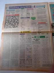 Milliyet Renk Gazetesi - 6 Mayıs 1984 - PTT Genel Müdürü Servet Bilgi Fotoğrafı - Dünyadaki Yerimiz Sondan Üçüncüdür- Deniz Kaplumbağalarının Arkadaşları - Hülya Avşar - Salih Güney