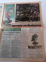 Milliyet Renk Gazetesi - 6 Mayıs 1984 - PTT Genel Müdürü Servet Bilgi Fotoğrafı - Dünyadaki Yerimiz Sondan Üçüncüdür- Deniz Kaplumbağalarının Arkadaşları - Hülya Avşar - Salih Güney