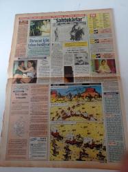 Milliyet Renk Gazetesi - 6 Mayıs 1984 - PTT Genel Müdürü Servet Bilgi Fotoğrafı - Dünyadaki Yerimiz Sondan Üçüncüdür- Deniz Kaplumbağalarının Arkadaşları - Hülya Avşar - Salih Güney