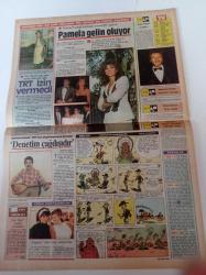 Milliyet Renk Gazetesi - 10 Mayıs 1984 - 29. Eurovision Şarkı Yarışması'nın Birincisi Herrey's Grubu Fotoğrafı - Punk Modası - Rahmi Saltuk Denetim Çağdışıdır- Gırgıriye - Perran Kutman - Gülşen Bubikoğlu