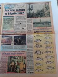 Milliyet Renk Gazetesi - 28 Mayıs 1984- Banu Alkan Fotoğrafı - Vücuduma Değil Yüzüme Islık Ötüldüğünü Biliyorum - Tanju Okan - Ajda Pekkan - Çiğdem Talu 'nun Kızı Zeynep Hilav