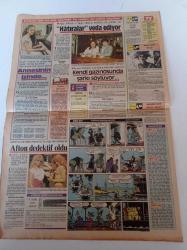 Milliyet Renk Gazetesi - 28 Mayıs 1984- Banu Alkan Fotoğrafı - Vücuduma Değil Yüzüme Islık Ötüldüğünü Biliyorum - Tanju Okan - Ajda Pekkan - Çiğdem Talu 'nun Kızı Zeynep Hilav
