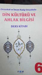 ORTAÖĞRETIM  VE IMAM HATIP ORTAOKULU DİN KÜLTÜRÜ VE AHLAK BILGISI DERS KITABI 6.SINIF